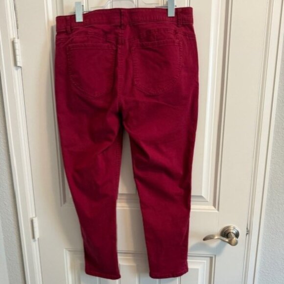 Gibson & Latimer Perfect Fit Crop Skinny Stretch Denim Jeans Roll UP Cuff Size 1 - Picture 4 of 5